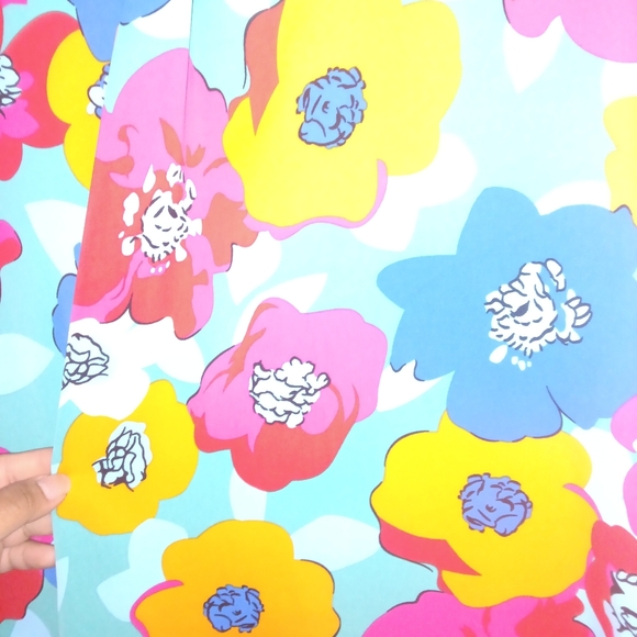 🦄@pinki Bundle Floral Multicolor Dress SizeS Oversized XL 24" Pit - Picture 8 of 8